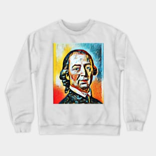 Johann Gottfried Herder abstract Portrait | Johann Gottfried Herder Artwork 4 Crewneck Sweatshirt